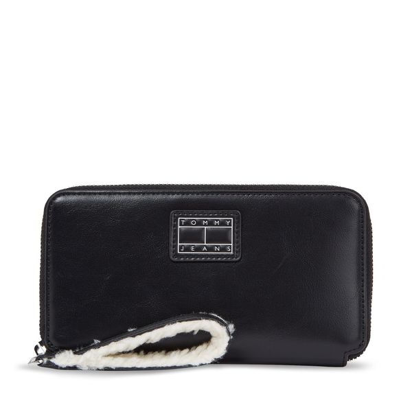 Tommy Jeans Ženski novčanik Tommy Jeans AW0AW15653 Black Sherpa BDS