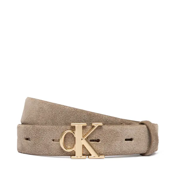 Calvin Klein Ženski remen Calvin Klein Ck Buckle 25 Mm Fixed Belt Suede LV04F7079G Bež