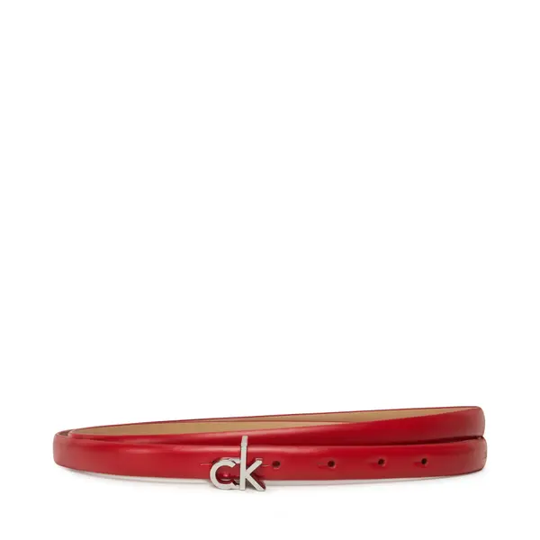 Calvin Klein Ženski remen Calvin Klein Ck Buckle Skinny Belt 1.5 K60K612932 Crvena