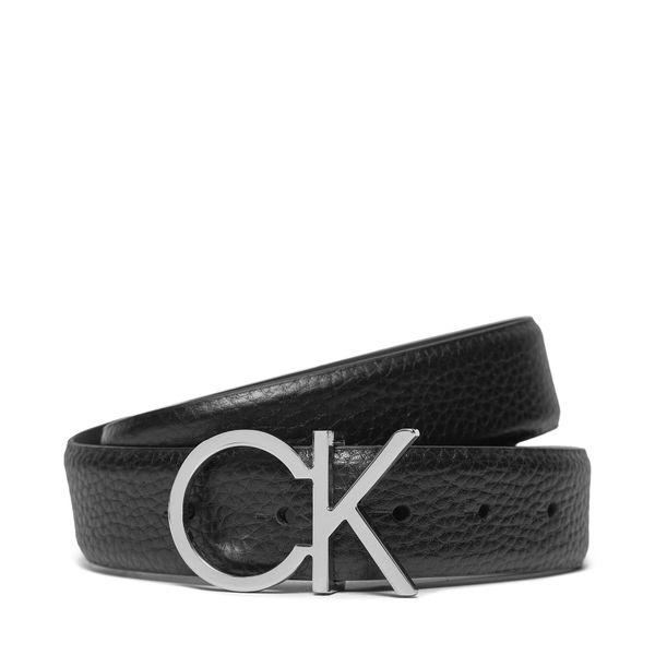 Calvin Klein Ženski remen Calvin Klein Ck Logo Belt 3.0 Pebble K60K611903 Crna