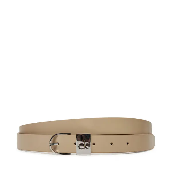 Calvin Klein Ženski remen Calvin Klein Ck Loop Rnd Buckle 2.5_Smooth K60K612936 Bež