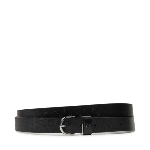 Calvin Klein Ženski remen Calvin Klein Ck Metal Round Buckle 2.5_Mono K60K613150 Crna