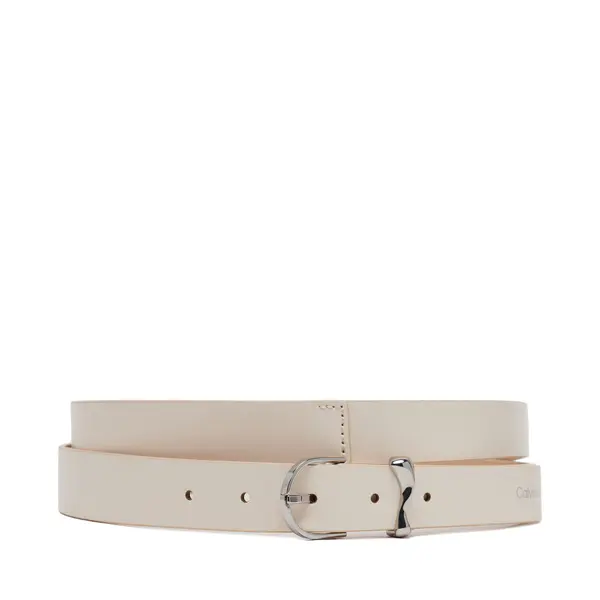 Calvin Klein Ženski remen Calvin Klein Ck Must Organic Loop Belt 25Mm K60K613234 Bijela