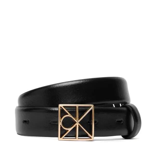 Calvin Klein Ženski remen Calvin Klein Emblem Buckle 25Mm Fixed Smooth LV04F7072G Crna