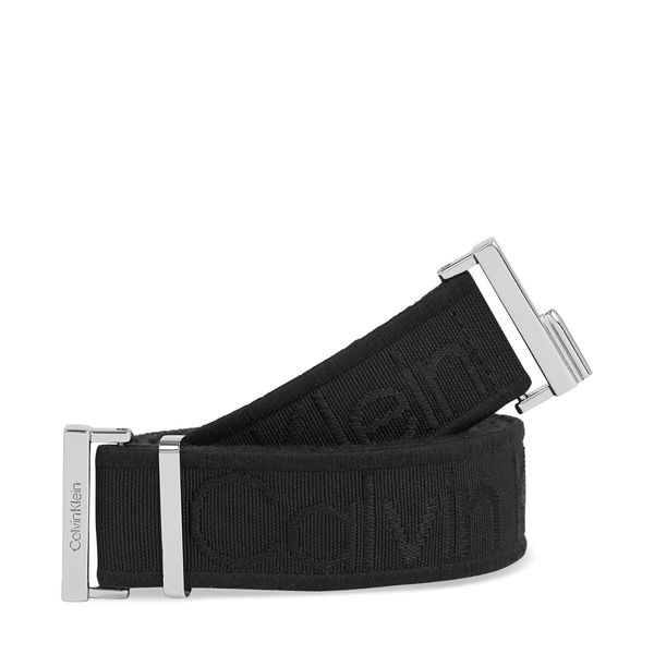 Calvin Klein Ženski remen Calvin Klein Gracie Logo Jacquard Belt 3.0 K60K611922 Ck Black