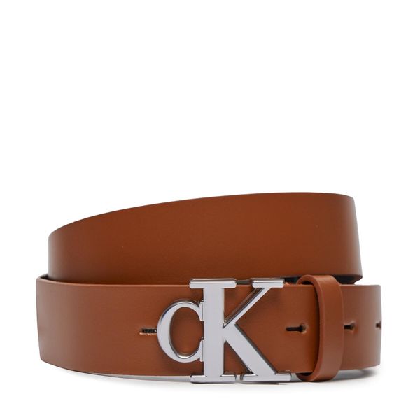 Calvin Klein Jeans Ženski remen Calvin Klein Jeans Round Mono Pl Lthr Belt 30Mm K60K611490 Smeđa