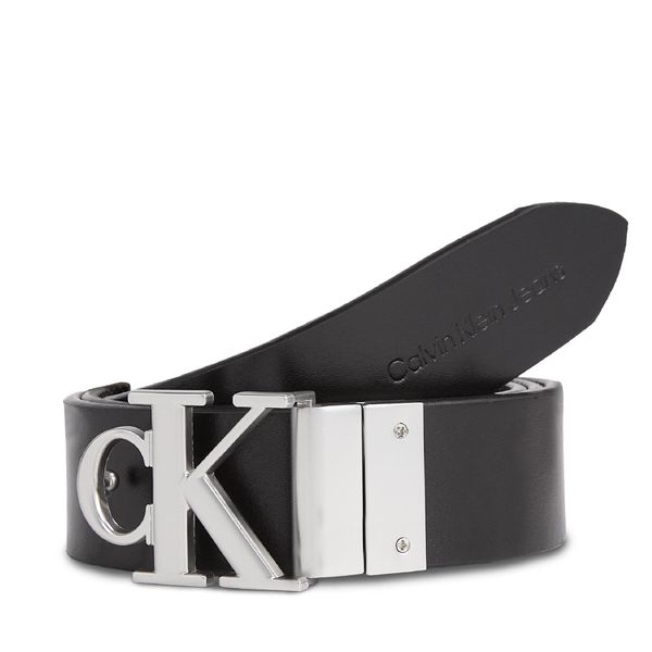 Calvin Klein Jeans Ženski remen Calvin Klein Jeans Round Mono Pl Rev Lthr Belt 30Mm K60K611489 Black/Black 01B