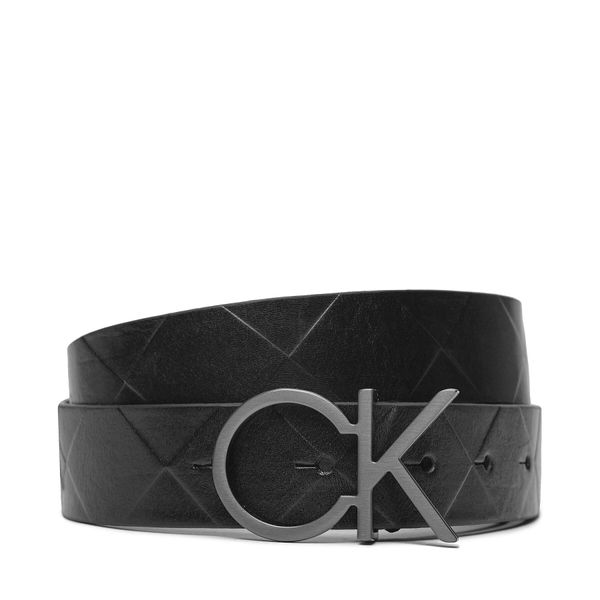 Calvin Klein Ženski remen Calvin Klein Re-Lock Quilt Ck Logo Belt 30Mm K60K611102 Crna