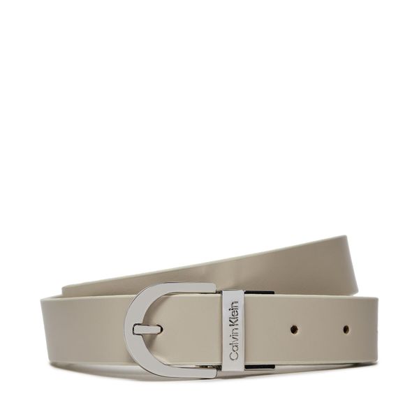 Calvin Klein Ženski remen Calvin Klein Reversible Round Buckle Belt 2.5 K60K611900 Écru