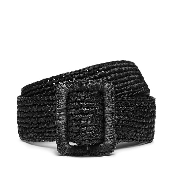 Manebi Ženski remen Manebi Belt V 5.3 Cm Crna