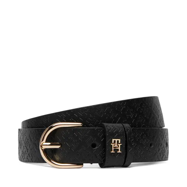 Tommy Hilfiger Ženski remen Tommy Hilfiger Ess Effortless 2.5 Go Mono AW0AW18856 Crna