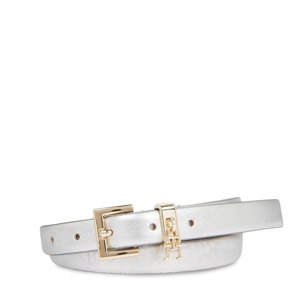 Tommy Hilfiger Ženski remen Tommy Hilfiger Th Feminine 2.0 Silver AW0AW15385 Metallic Silver 0IM