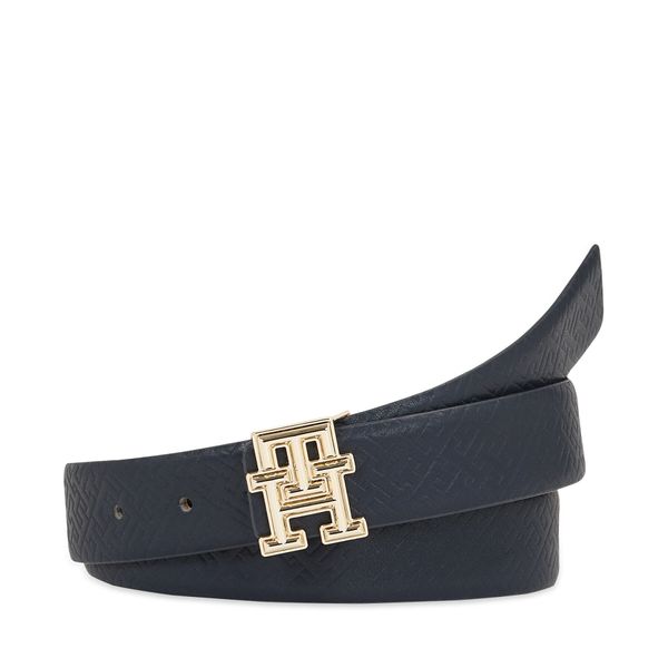 Tommy Hilfiger Ženski remen Tommy Hilfiger Th Logo Bombe Rev 3.0 AW0AW16019 Space Blue Mono / Harvest Wheat 0GY
