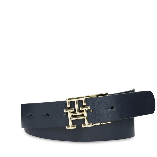 Tommy Hilfiger Ženski remen Tommy Hilfiger Th Logo Rev 3.0 AW0AW15371 Tamnoplava