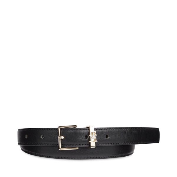 Tommy Hilfiger Ženski remen Tommy Hilfiger Th Square High Waist 2.0 AW0AW16024 Black BDS