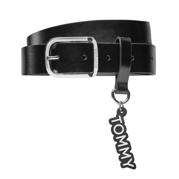 Tommy Jeans Ženski remen Tommy Jeans Tjw City Girl Belt AW0AW16103 Black BDS