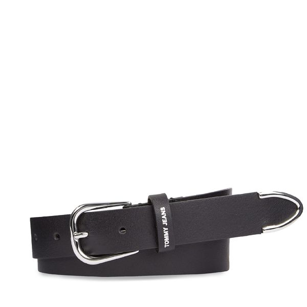 Tommy Jeans Ženski remen Tommy Jeans Tjw Elevated Leather 3.0 AW0AW15963 Black BDS