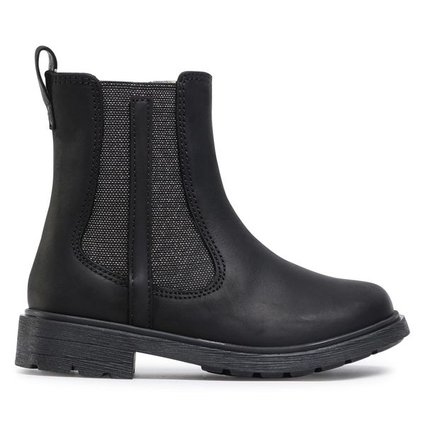 Clarks Zimske čizme Clarks Astrol Orin T 261541066 Black Leather