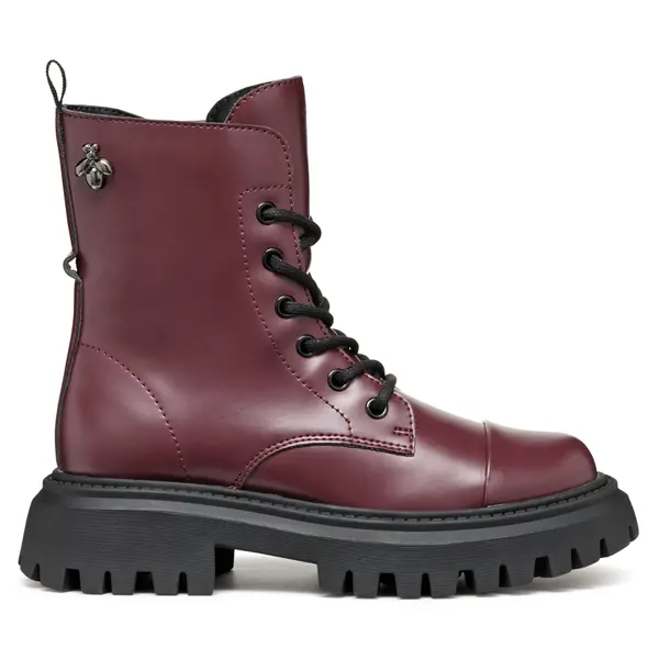 Geox Zimske čizme Geox J Maquinnens Girl J46M6B 000CN C7357 S Tamnocrvena