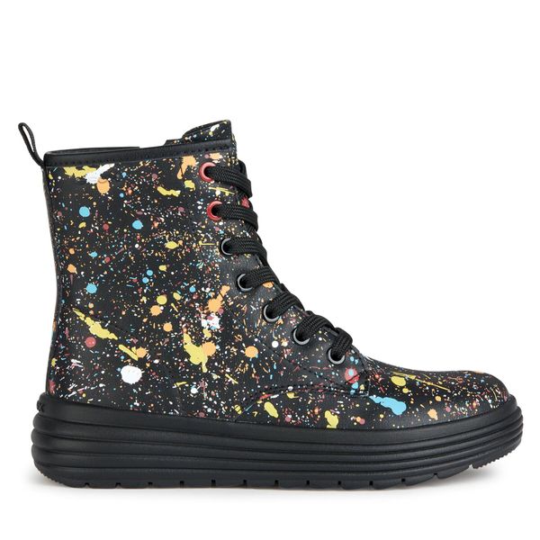 Geox Zimske čizme Geox J Phaolae Girl J16ETA 000BC C9240 S Black/Multicolor