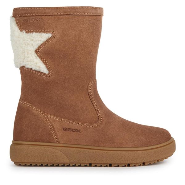Geox Zimske čizme Geox J Theleven Girl Wpf J36HYD 022BH C6627 S Whisky