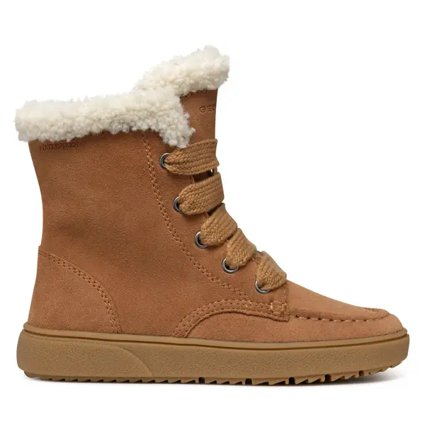 Geox Zimske čizme Geox J Theleven Girl Wpf J46HYC 00022 C6627 D Smeđa