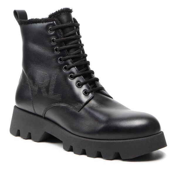 KARL LAGERFELD Zimske čizme KARL LAGERFELD KL11151 Black Lthr