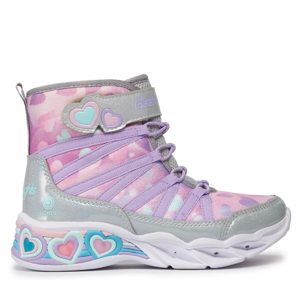 Skechers Zimske čizme Skechers Sweetheart Lights Dreamy Love 302667L/SMLT Srebrna
