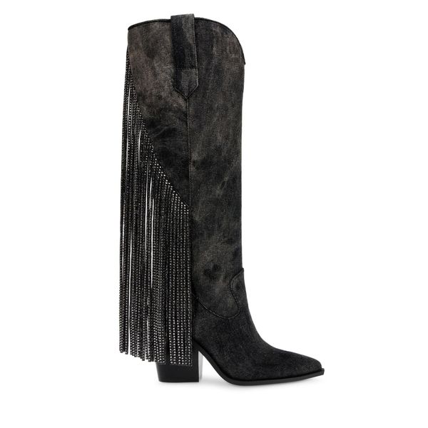 Steve Madden Zimske čizme Steve Madden Bravados Boot SM11002945-04004-024 Blk Denim