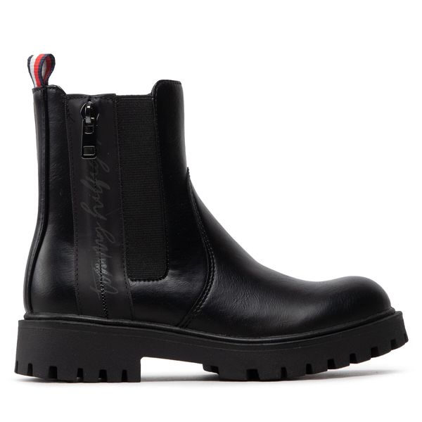 Tommy Hilfiger Zimske čizme Tommy Hilfiger Cheksea Boot T3A5-32390-1355 Black 999