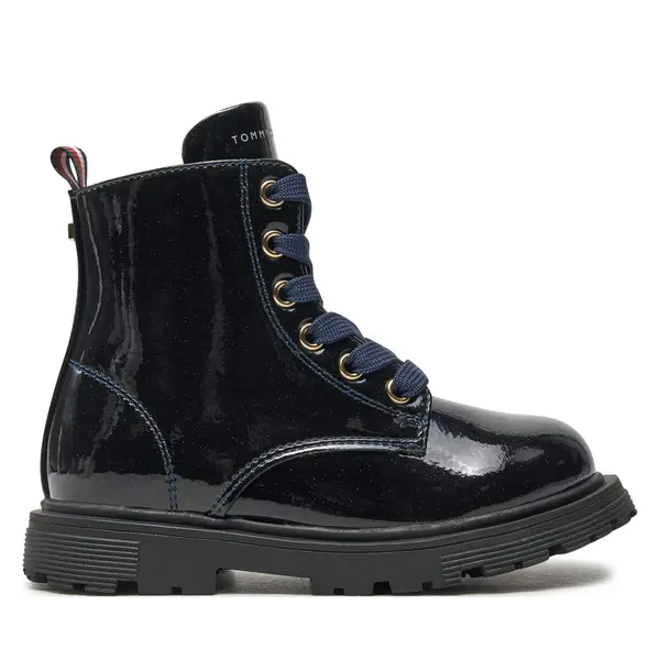 Tommy Hilfiger Zimske čizme Tommy Hilfiger Lace-Up Bootie T1A5-33564-1237 M Tamnoplava