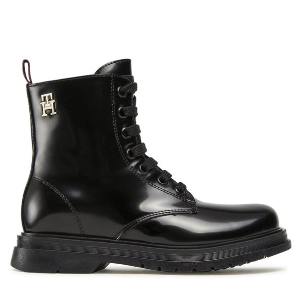 Tommy Hilfiger Zimske čizme Tommy Hilfiger Lace-Up Bootie T4A5-32411-1453 M Black 999