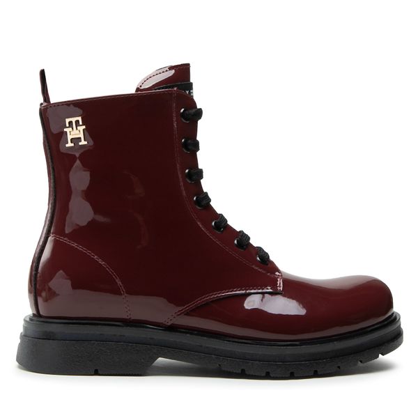 Tommy Hilfiger Zimske čizme Tommy Hilfiger Lace-Up Bootie T4A5-32412-0775 S Bordeaux 356