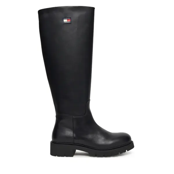 Tommy Jeans Zimske čizme Tommy Jeans Tjw Stretchy Long Shaft Boot EN0EN02828 Crna