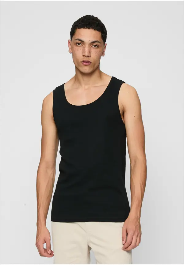 Urban Classics 2-pack seamless tank top black