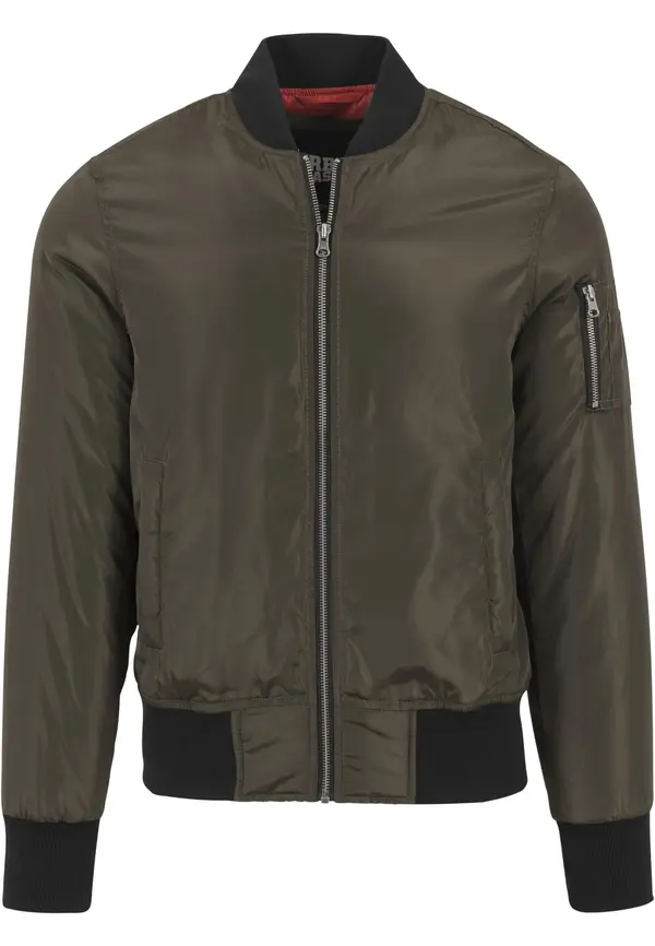 Urban Classics 2-Tone Bomber Jacket darkolive/black