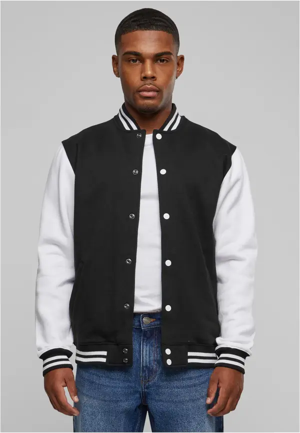 Urban Classics 2-tonska sveučilišna trenirka blk / wht
