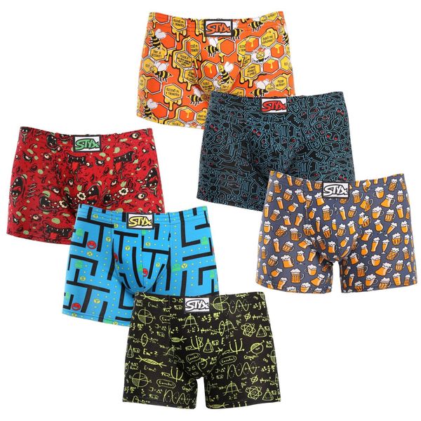 STYX 6PACK Men's Styx Long Art Classic Boxer Shorts Multicolored