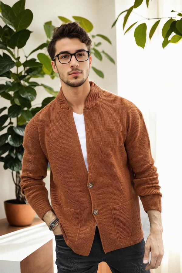 dewberry 87095 Dewberry Mens Knitwear Cardigan-TILE
