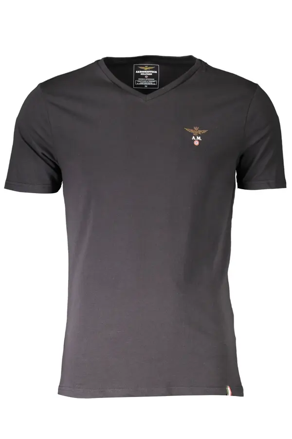 Aeronautica Militare AERONAUTICA MILITARE crna majica kratkih rukava