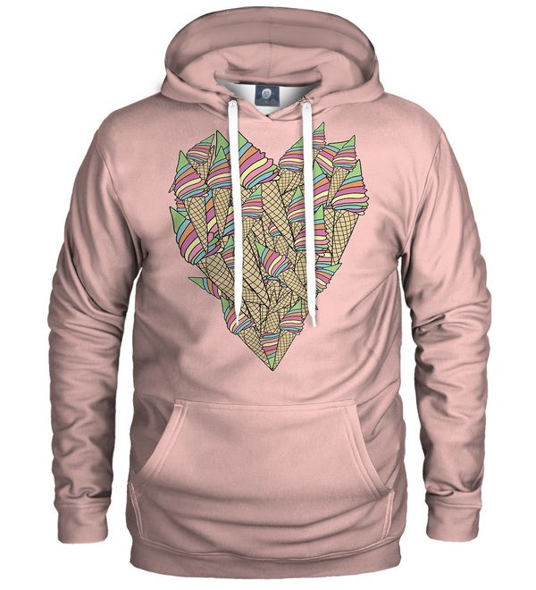 Aloha From Deer Aloha From Deer Unisex's Ice-Cream Heart Hoodie H-K AFD081