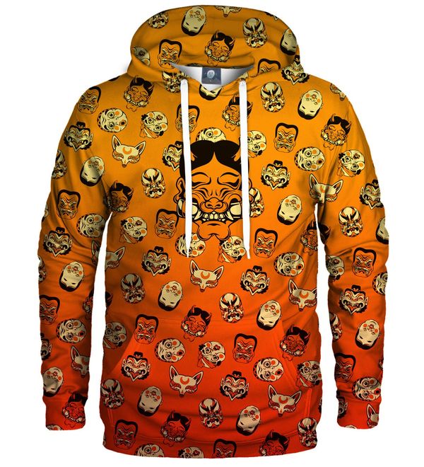 Aloha From Deer Aloha From Deer Unisex's Kabuki Mask Burning Hoodie H-K AFD924