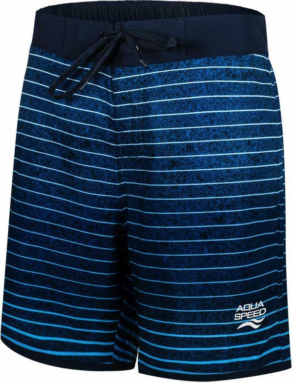 AQUA SPEED AQUA SPEED Man's Swimming Shorts Nolan Navy Blue