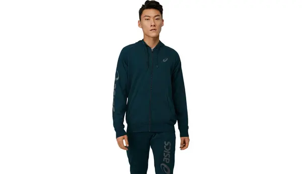 Asics Asics Big Fz majica s kapuljačom plave boje