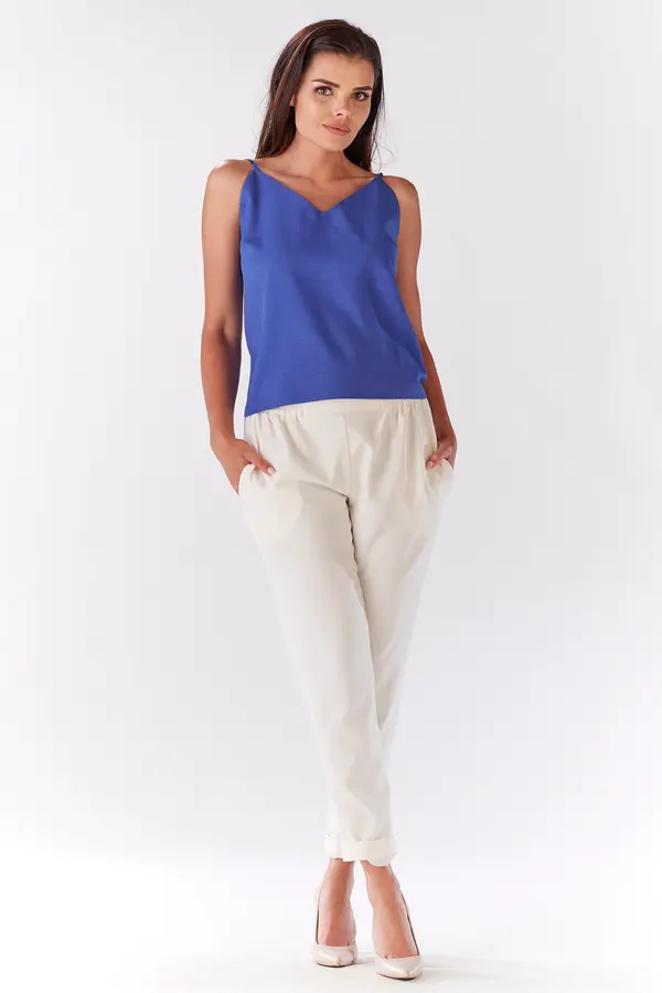 Awama Awama Woman's Blouse A190 Blue