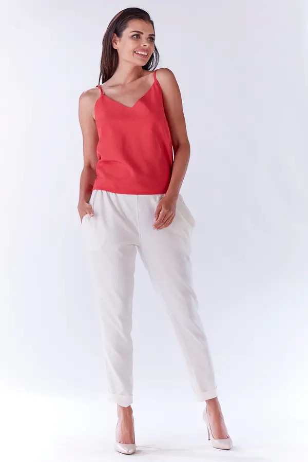 Awama Awama Woman's Blouse A190 Pink/Fuchsia