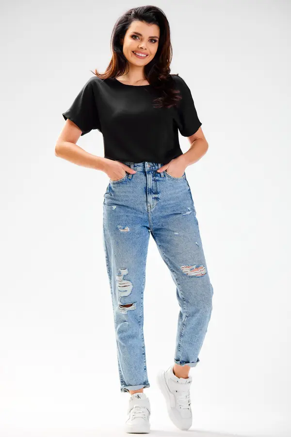 Awama Awama Woman's Blouse A588 Black