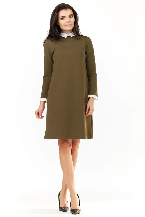 Awama Awama Woman's Dress A204 Khaki