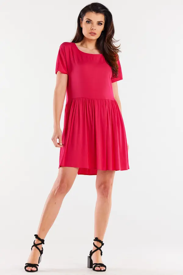 Awama Awama Woman's Dress A517 Fuchsia