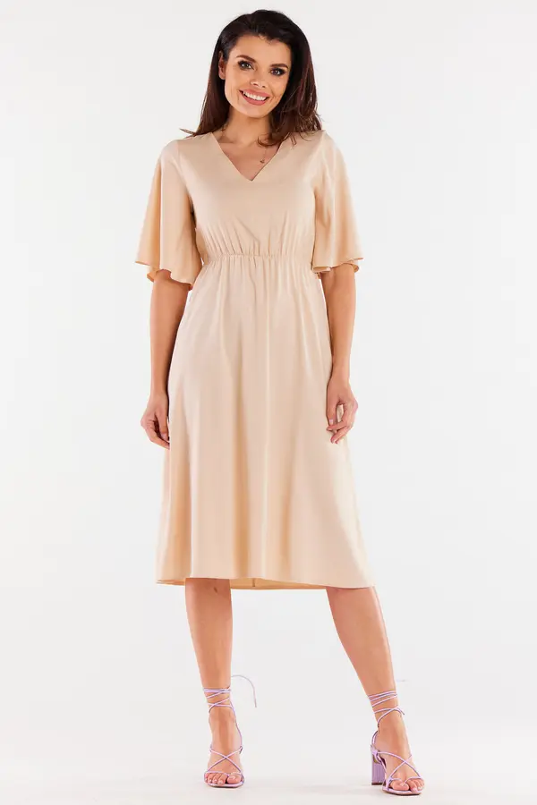 Awama Awama Woman's Dress A518 Beige